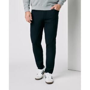 Vuori Mens Meta Pant Athletic Slim Fit Black Dressy Athleisure Career 30‎